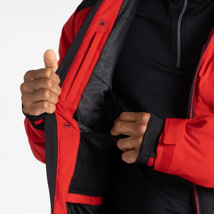 Dare 2b Ski Jackets Aerials Ski Jacket Danger Red Black 8211 Men