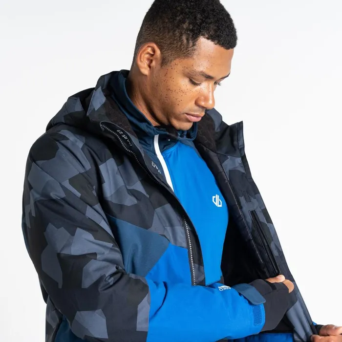 Dare 2b Ski Jackets Baseplate Ski Jacket Blue Black Geo 8211 Men