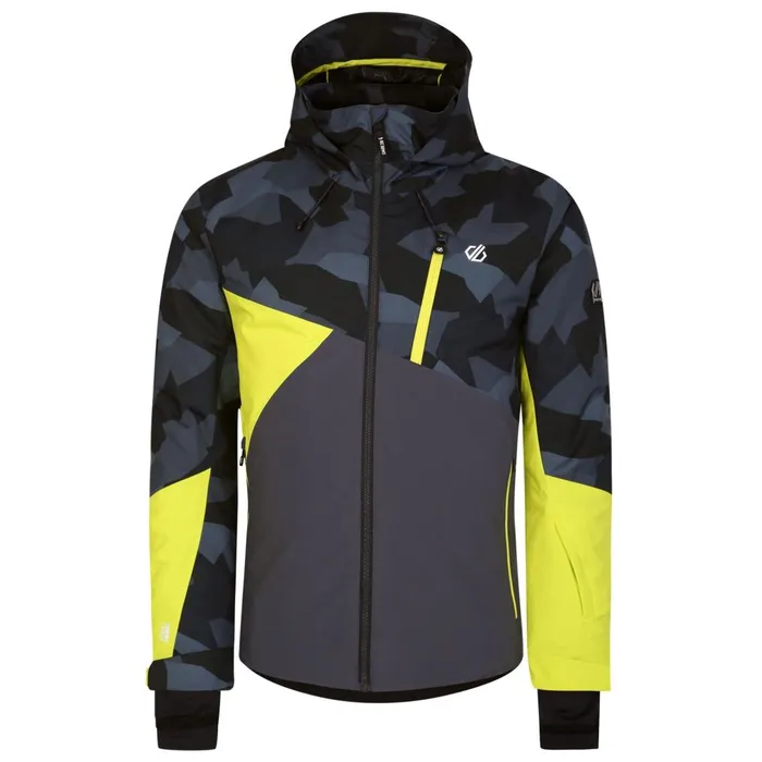 Dare 2b Ski Jackets Baseplate Ski Jacket Yellow Black Geo 8211 Men