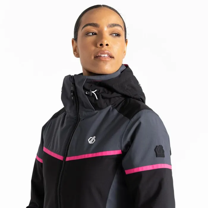 Dare 2b Waterproof Jackets Carving Ski Jacket Black Ebony Grey 8211 Women