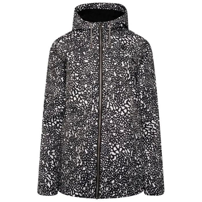 Dare 2b Waterproof Jackets Deviation II Waterproof Jacket Black White Dot Print 8211 Women