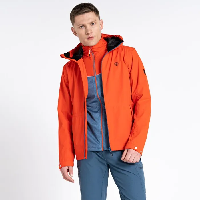 Dare 2b Waterproof Jackets Stay Ready Recycled Waterproof Jacket Burnt Salmon 8211 Men