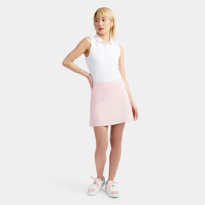 Embroidered Tech Piqu Sleeveless Polo Snow Women GFORE Tops
