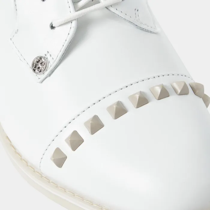 Gallivanter Leather Stud Cap Toe Golf Shoe Stone Women GFORE Golf Shoes