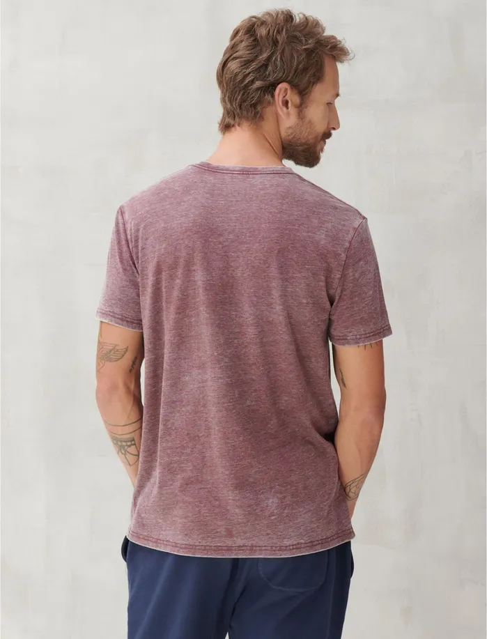 Graphic Tees Men Lucky Brand Hipster Bear Tee Port Royale