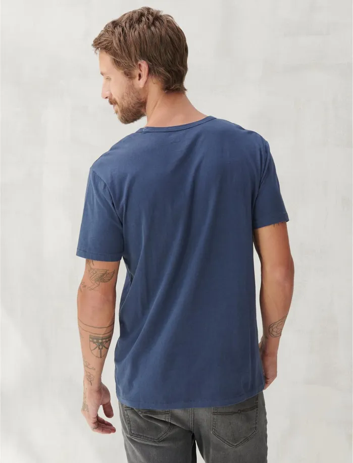 Graphic Tees Men Lucky Brand The Police Pick Tee American Navy