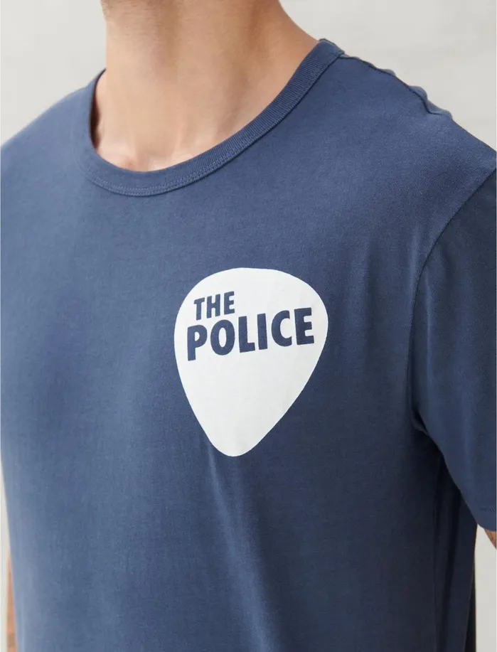 Graphic Tees Men Lucky Brand The Police Pick Tee American Navy