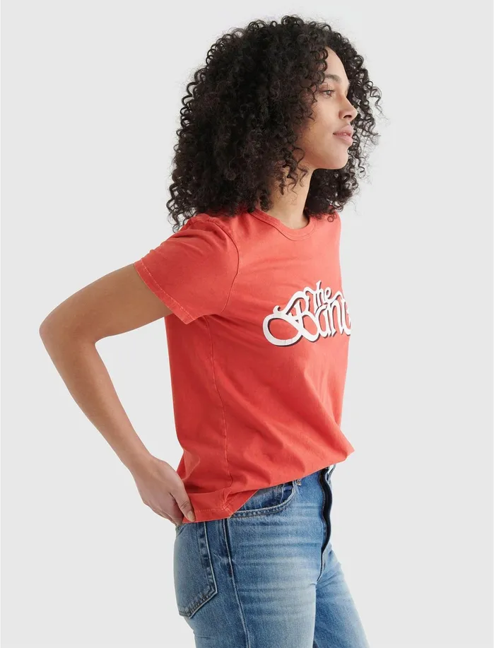 Graphic Tees Women Lucky Brand The Band Core Classic Tee Cardinal Graphic Tees Women Lucky Brand The Band Core Classic Tee Cardinal