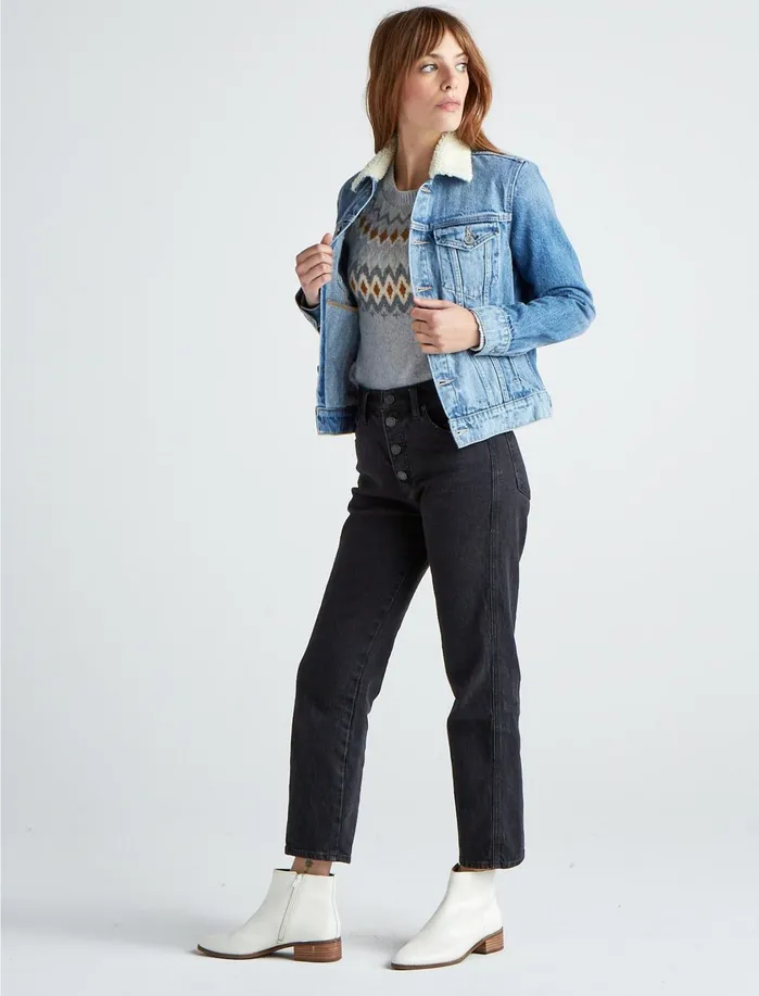 Jackets and Outerwear Women Lucky Brand The Tomboy Trucker Vienna
