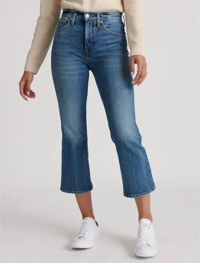 Jeans Women Lucky Brand High Rise Bridgette Crop Mini Boot Jean Sass