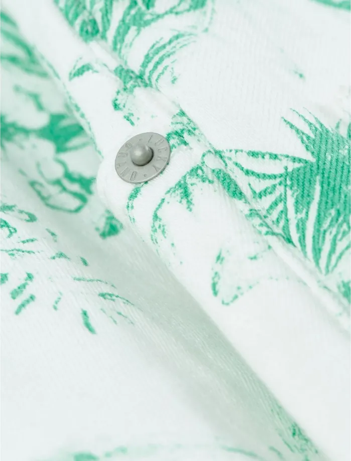 Jeans Women Lucky Brand Low Rise Lolita Crop Jean Green Floral