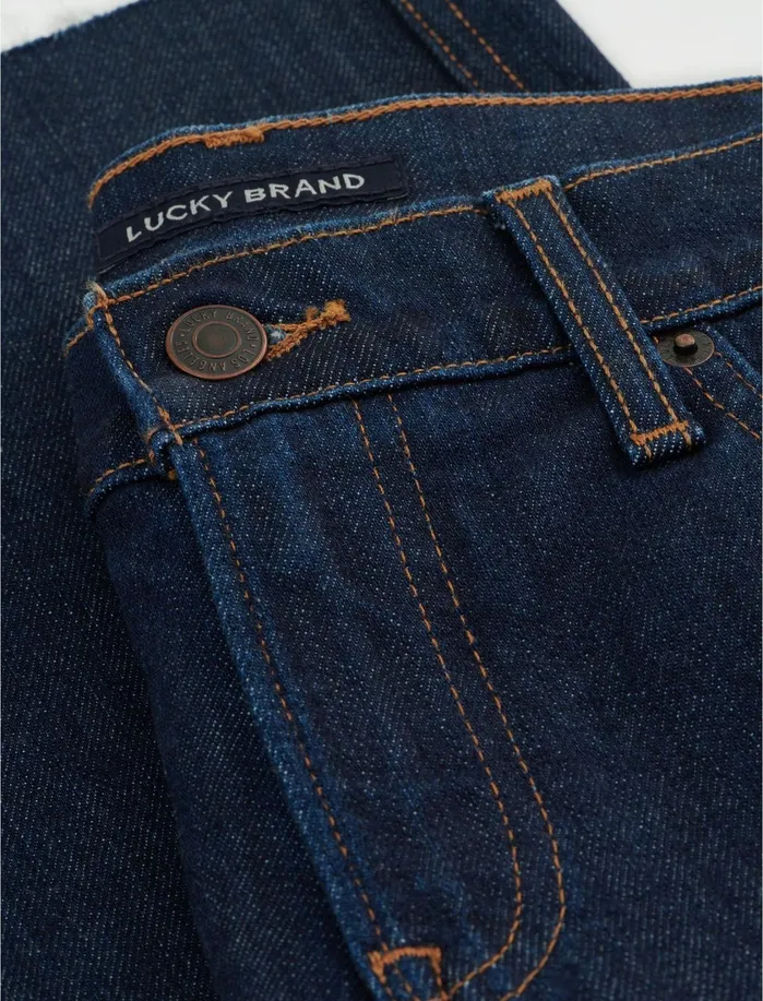 Jeans Women Lucky Brand Mid Rise Crop Wide Leg Jean Rinse Ct