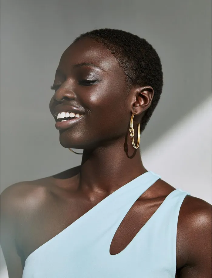 Jewelry Women Lucky Brand Soko Sayo Maxi Hoops Gold