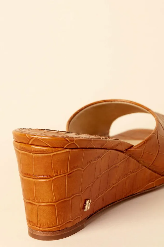 JOELLE Mules Croco Miel Women Rouje Shoes