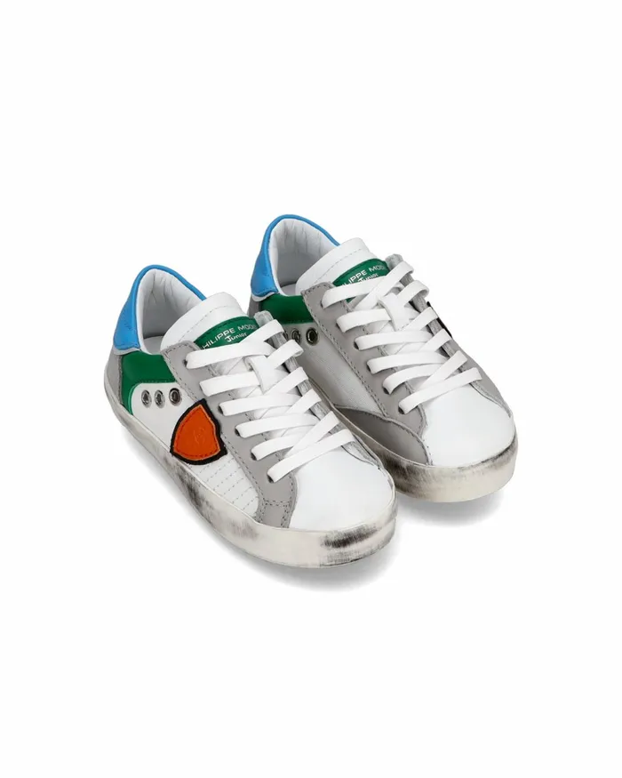 Kids Paris Sneakers Baby039s White Green Shoes Philippe Model Paris Kids Baby 1627