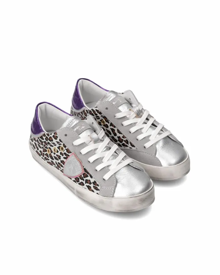Kids Sneakers Paris Tennis Junior Purple Silver JUNIOR Philippe Model Paris Kids Mini Me Kids Sneakers Paris Tennis Junior Purple Silver JUNIOR Philippe Model Paris Kids Mini Me