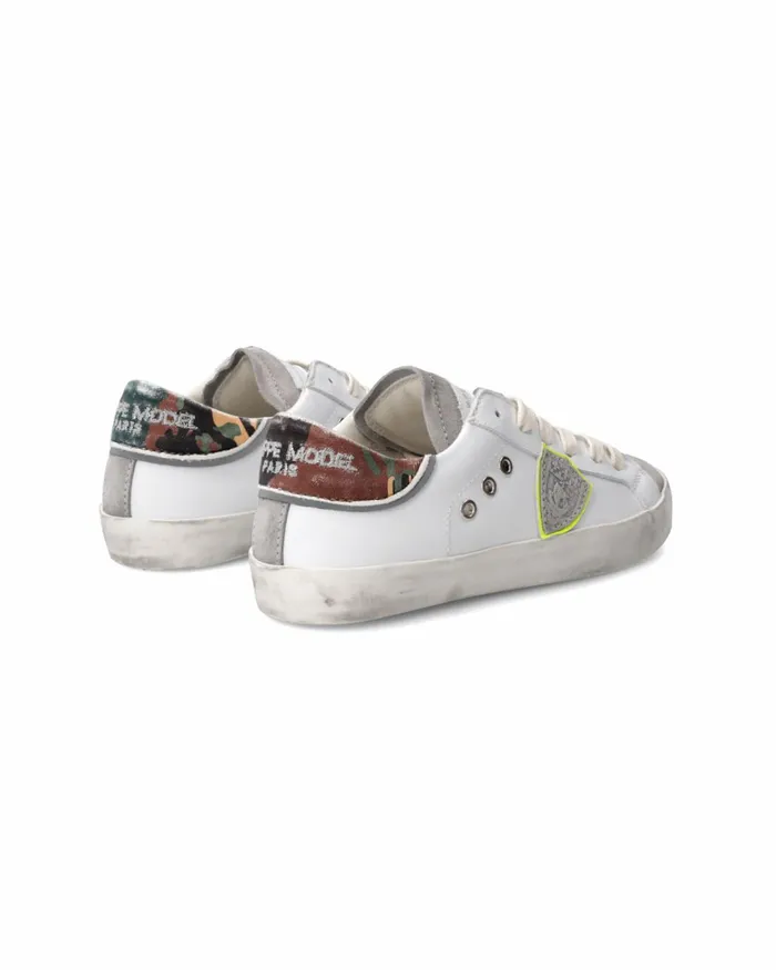 Kids Sneakers Paris Tennis Kids White Fluo Green JUNIOR Philippe Model Paris Kids Junior 2840