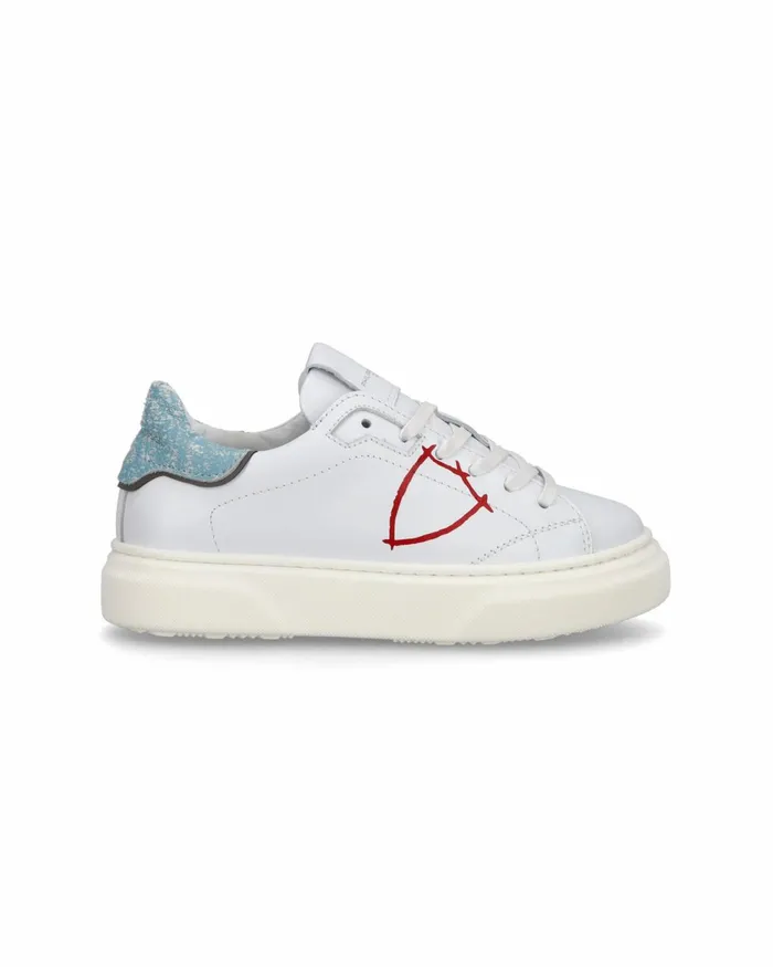 Kids Temple Sneakers Junior039s White Light Blue Shoes Philippe Model Paris Kids Junior 2840