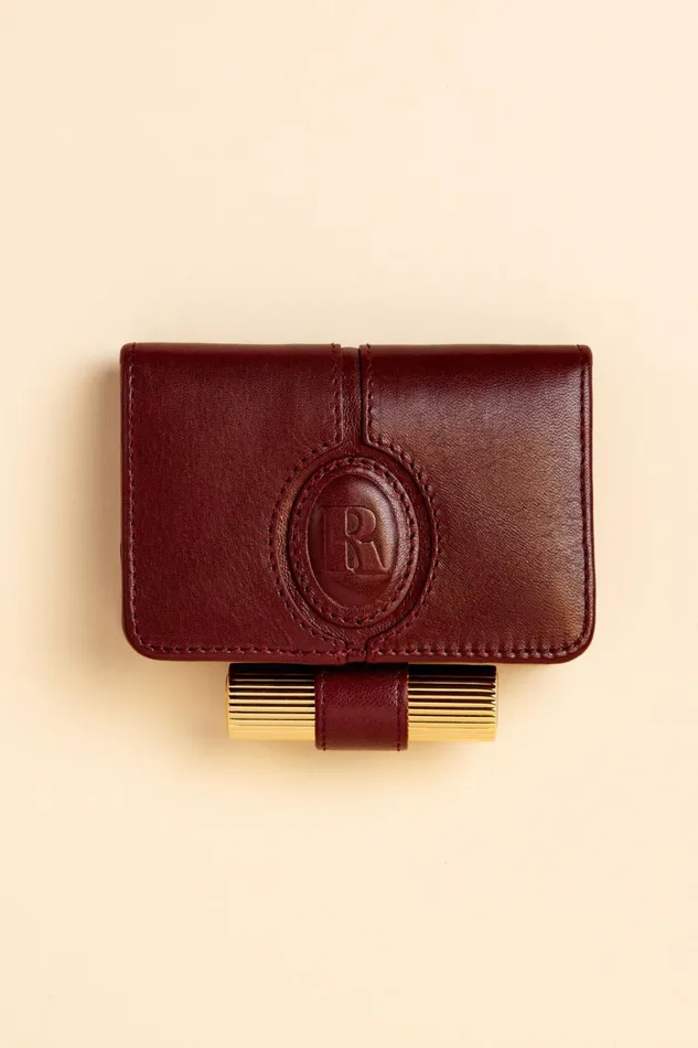 KIKI Wallet Nappa Bordeaux Women Rouje Small Leather Goods