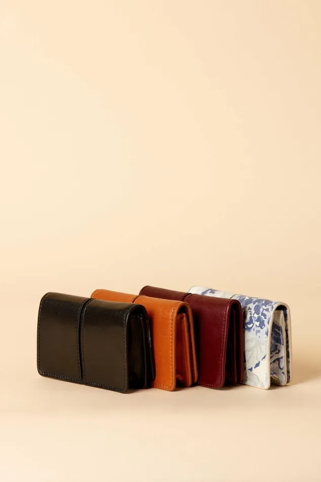 KIKI Wallet Nappa Bordeaux Women Rouje Small Leather Goods
