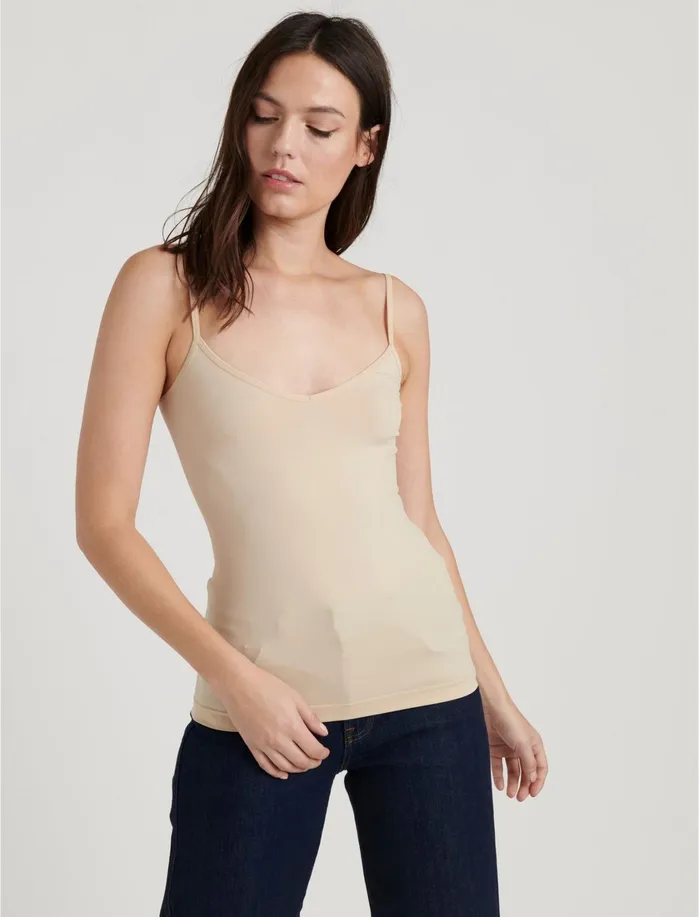 Knit Tops Women Lucky Brand Favorite Layering Cami Nude