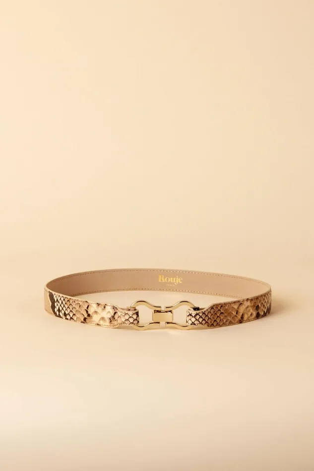 LAURE Belt Python Naturel Women Rouje Small Leather Goods