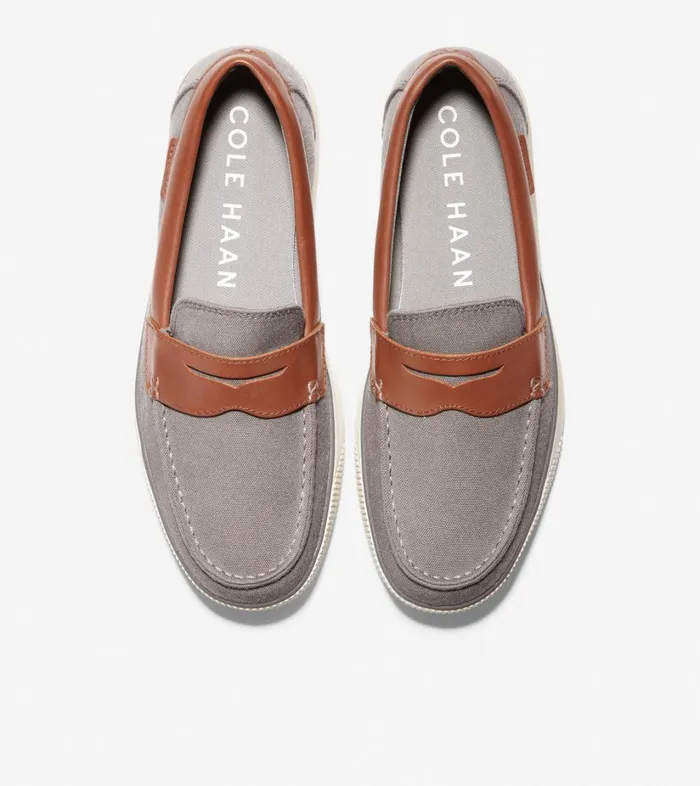 Loafers and Drivers Men Cole Haan Nantucket Penny Loafer Grey Textilewoodbury Loafers and Drivers Men Cole Haan Nantucket Penny Loafer Grey Textilewoodbury