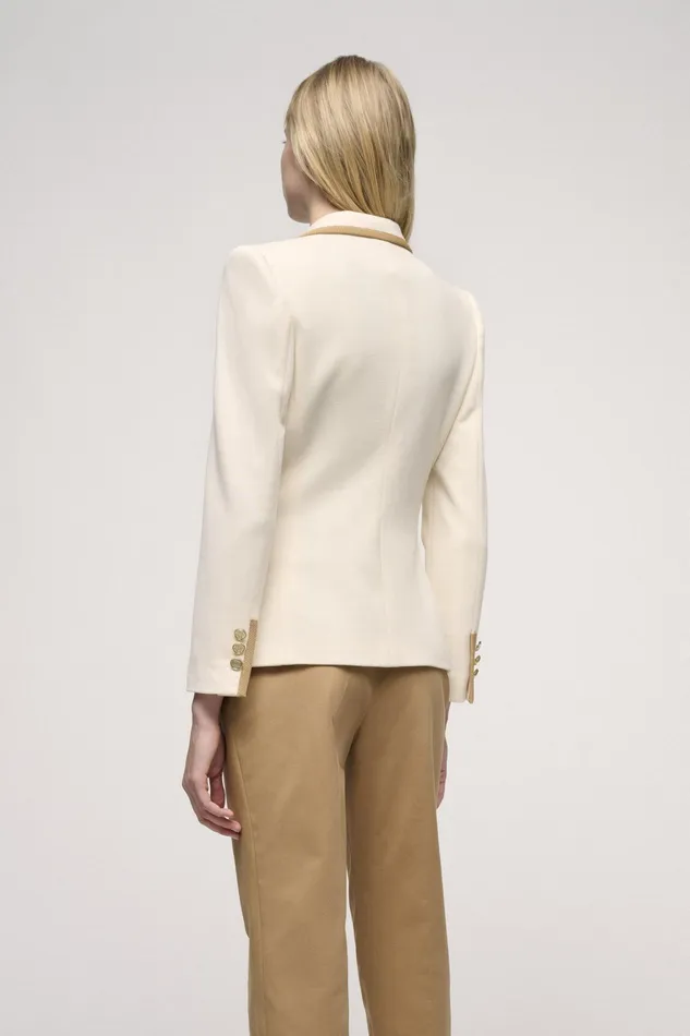 Luisa Spagnoli Jackets and Blazers Mindi Cream 8211 Women Luisa Spagnoli Jackets and Blazers Mindi Cream 8211 Women