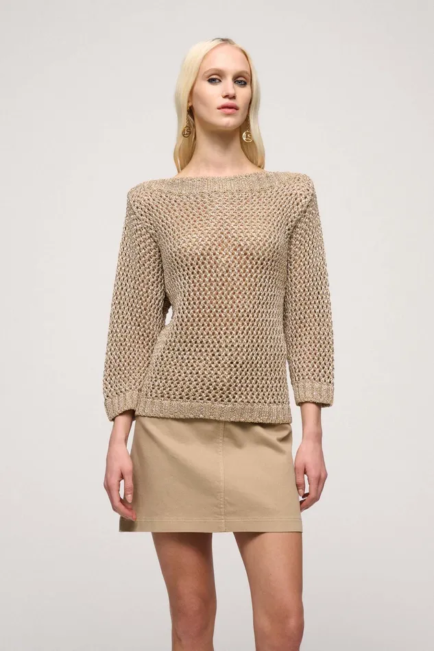 Luisa Spagnoli Knitwear Cavolfiore Beige 8211 Women