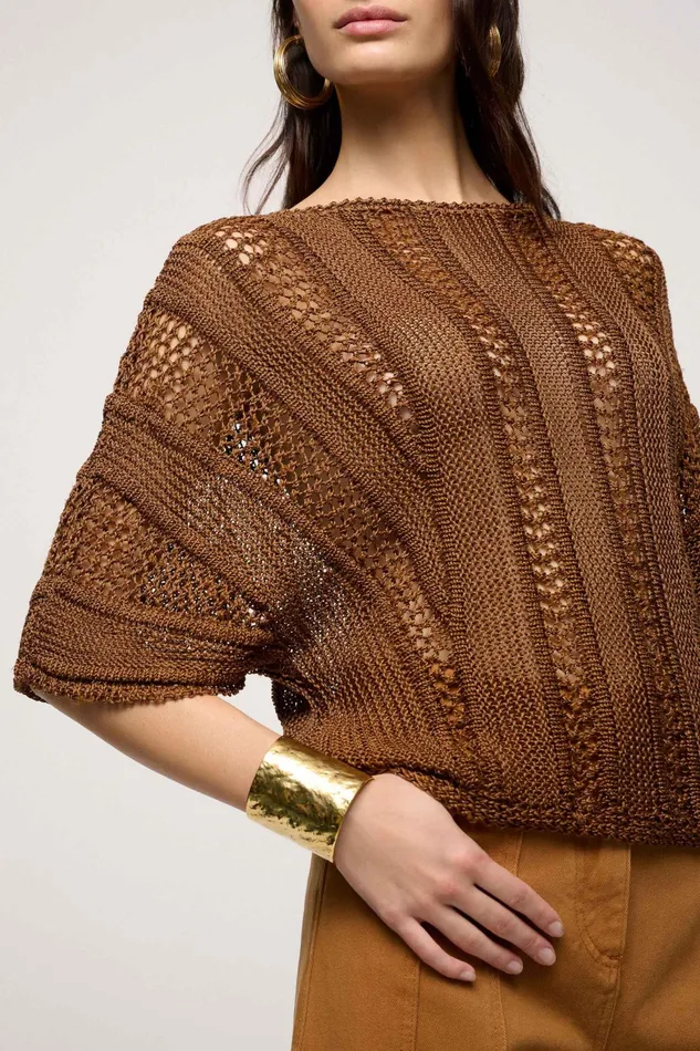 Luisa Spagnoli Knitwear Cerniera Tobacco 8211 Women Luisa Spagnoli Knitwear Cerniera Tobacco 8211 Women
