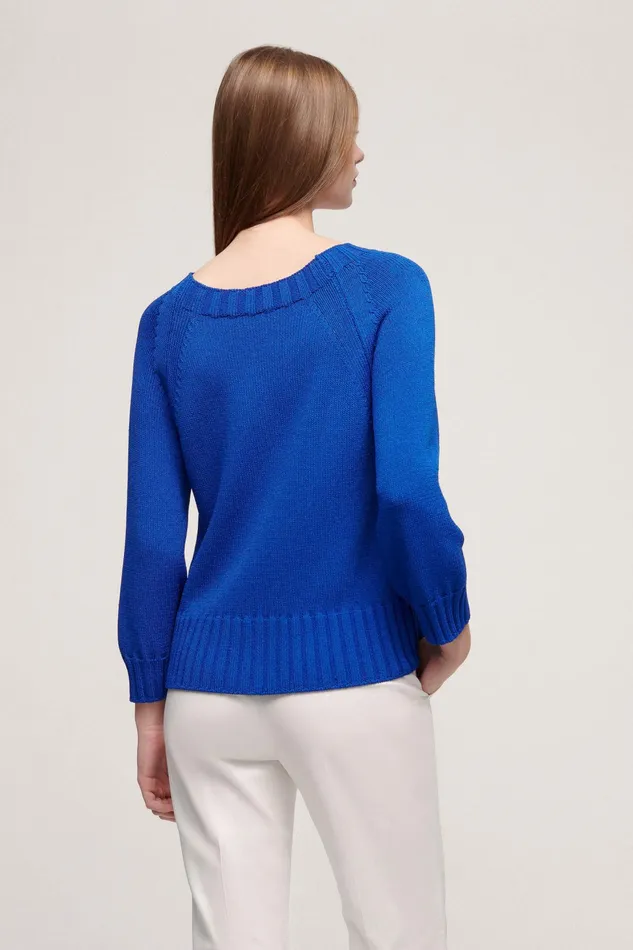 Luisa Spagnoli Knitwear Cortona Bluette 8211 Women Luisa Spagnoli Knitwear Cortona Bluette 8211 Women