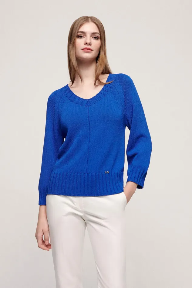 Luisa Spagnoli Knitwear Cortona Bluette 8211 Women Luisa Spagnoli Knitwear Cortona Bluette 8211 Women