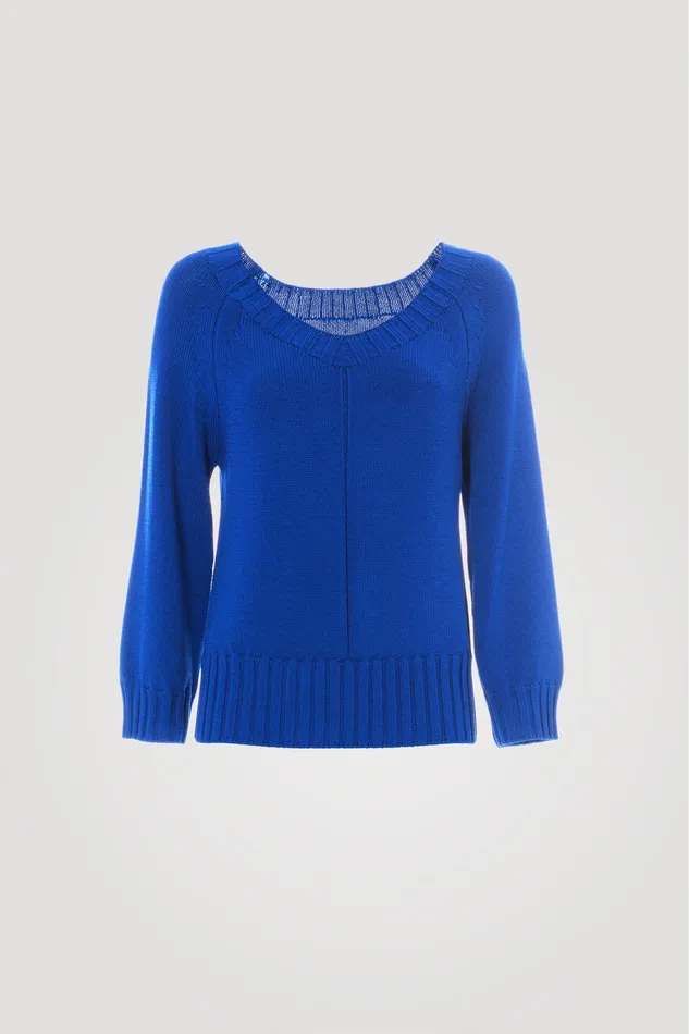 Luisa Spagnoli Knitwear Cortona Bluette 8211 Women Luisa Spagnoli Knitwear Cortona Bluette 8211 Women