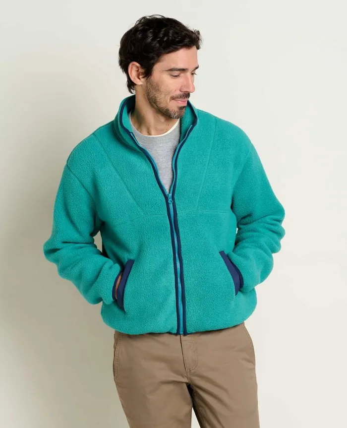 Men039s Men039s Campo Fleece Zip Jacket Cyan ToadandCo Jackets and Layers