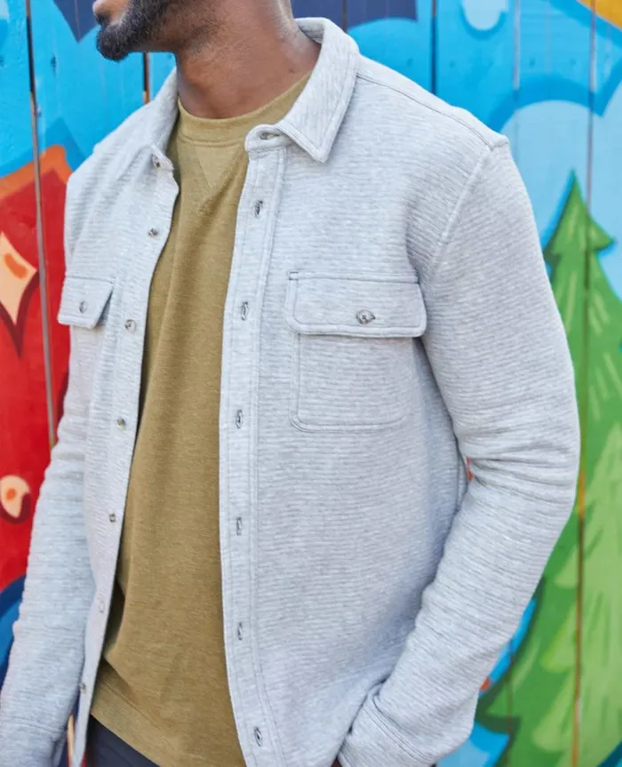 Men039s Moonwake Long Sleeve Shirt Heather Grey ToadandCo Shirts
