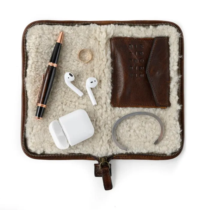 Men Accessories Billy Reid Accessories Case Titan Milled Brown