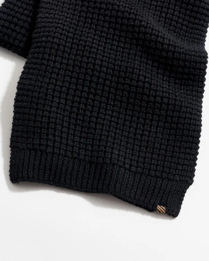 Men Accessories Billy Reid Wool Ribbon Scarf Black