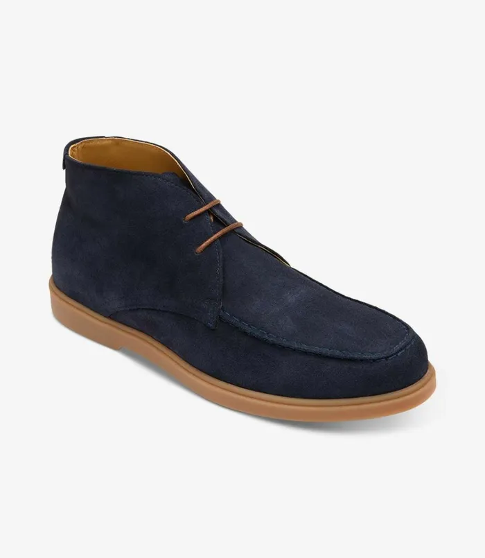 Men Amalfi Navy Suede Loake Chukka Boots Men Amalfi Navy Suede Loake Chukka Boots