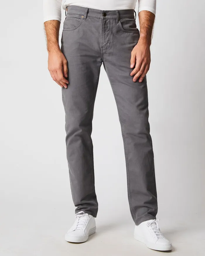 Men Bottoms Billy Reid Bedford 5 Pocket Pant Steel