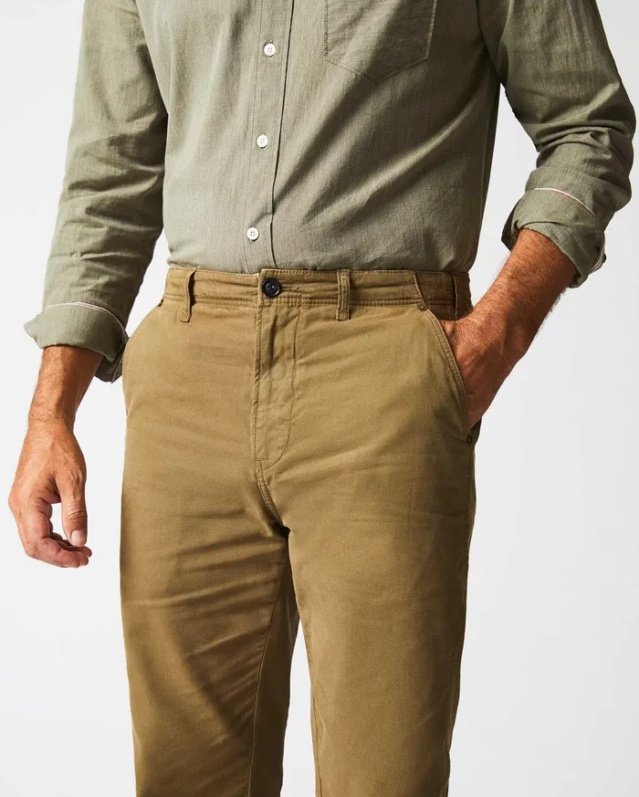 Men Bottoms Billy Reid Canvas Chino Pant Moss Green