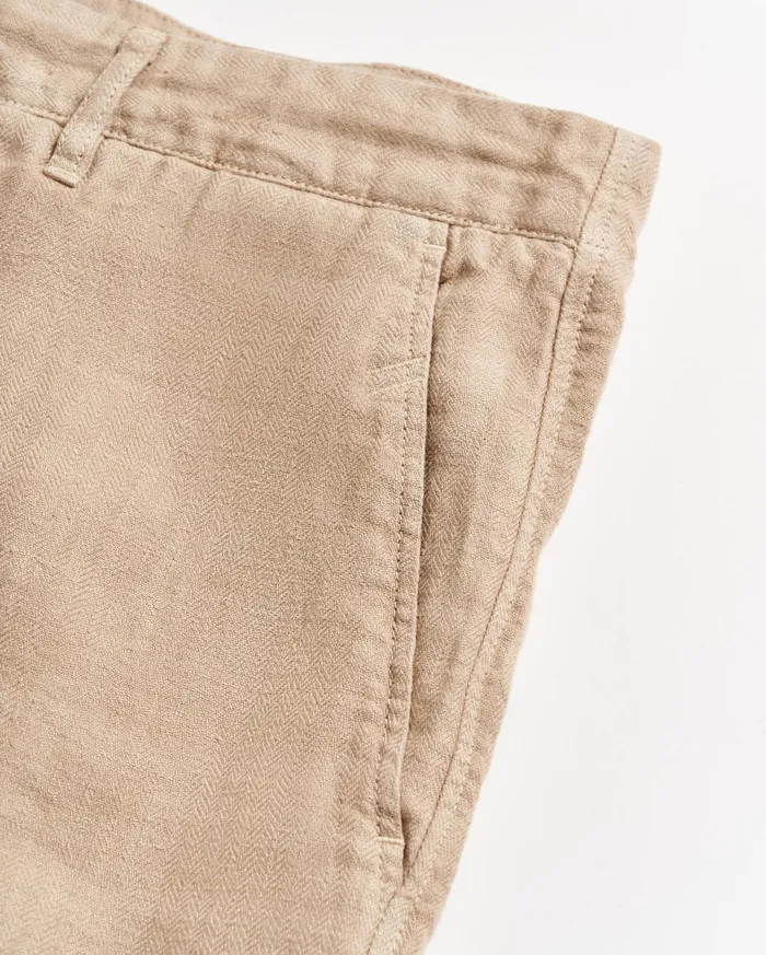 Men Bottoms Billy Reid Linen Moore Short Khaki