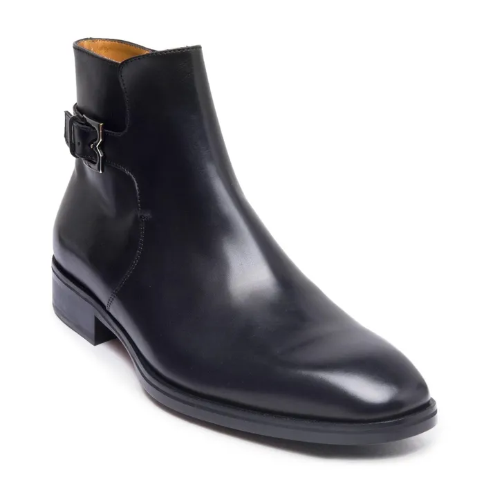 Men Bruno Magli Dress Shoes Angiolini Leather Dress Boot 8211 Black