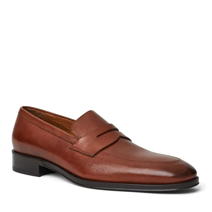 Men Bruno Magli Loafers and Slipons Maioco Slip On Loafer Cognac Leather
