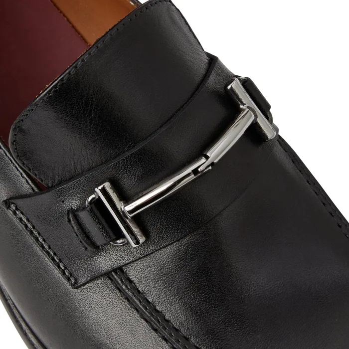 Men Bruno Magli Loafers and Slipons Sante Double Gore Classic Bit Leather LoaferBlack