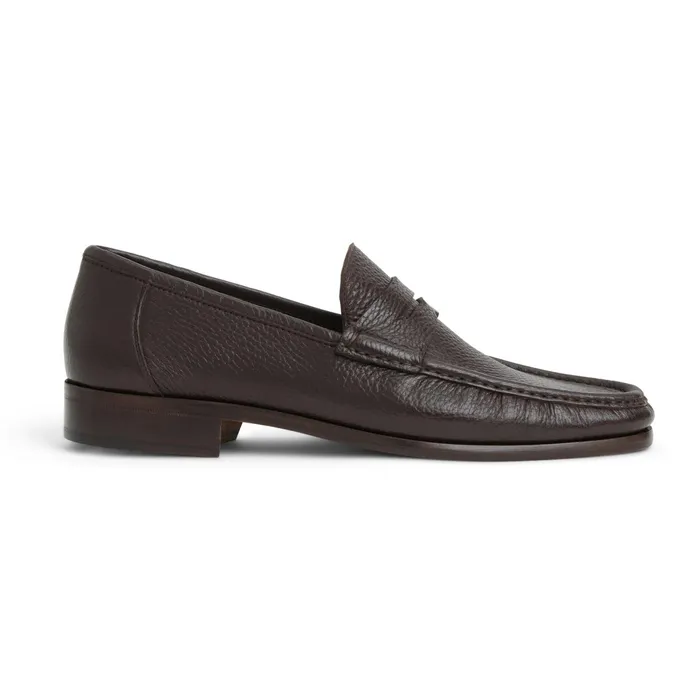 Men Bruno Magli Loafers and Slipons Tonio Slip On Loafer Brown Cervo Leather