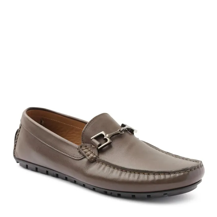 Men Bruno Magli Loafers and Slipons Xander Leather Driving Moccasin 8211 Brown