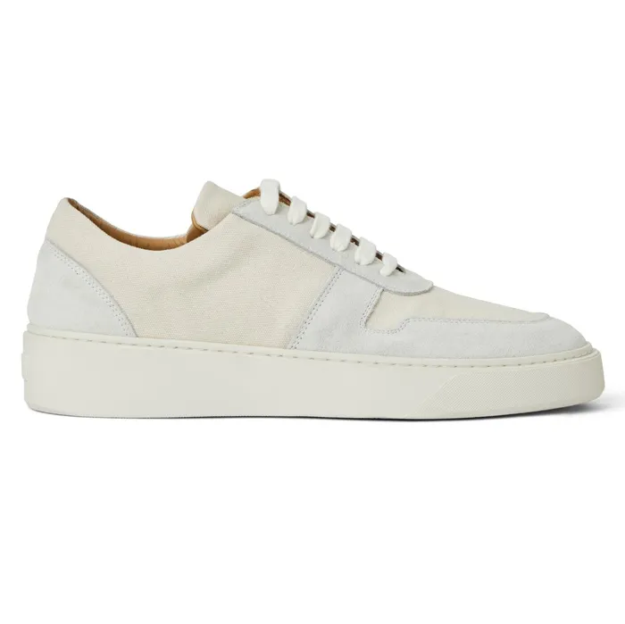 Men Bruno Magli Sneakers Darian Sneaker Off White Canvas