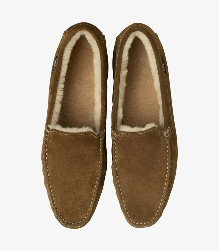 Men Guards Slippers Tan Suede Loake Slippers Men Guards Slippers Tan Suede Loake Slippers