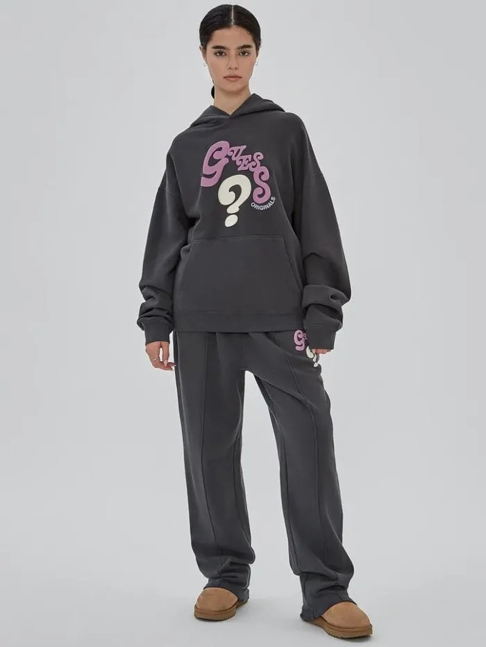 Men GUESS Hoodies and Sweaters GUESS Originals Wavy Hoodie Jet Black Multi