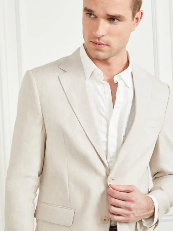 Men GUESS Jackets and Coats Eco George Notched Blazer Stonesand Yd